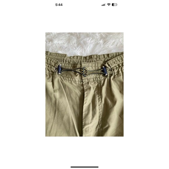 By Anthropologie Womans Packable Sporty Parachute Pants Size S Green Boho Hippie - Picture 5 of 11